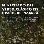 Eduardo Vasco revive el verso clásico en un espectáculo con discos de pizarra
